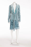 Blumarine - Aqua Knit Cardigan with Belt - IT 40
