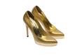 Iconic Gucci - Gold Sparkly Pointed Toe Pumps - US 8