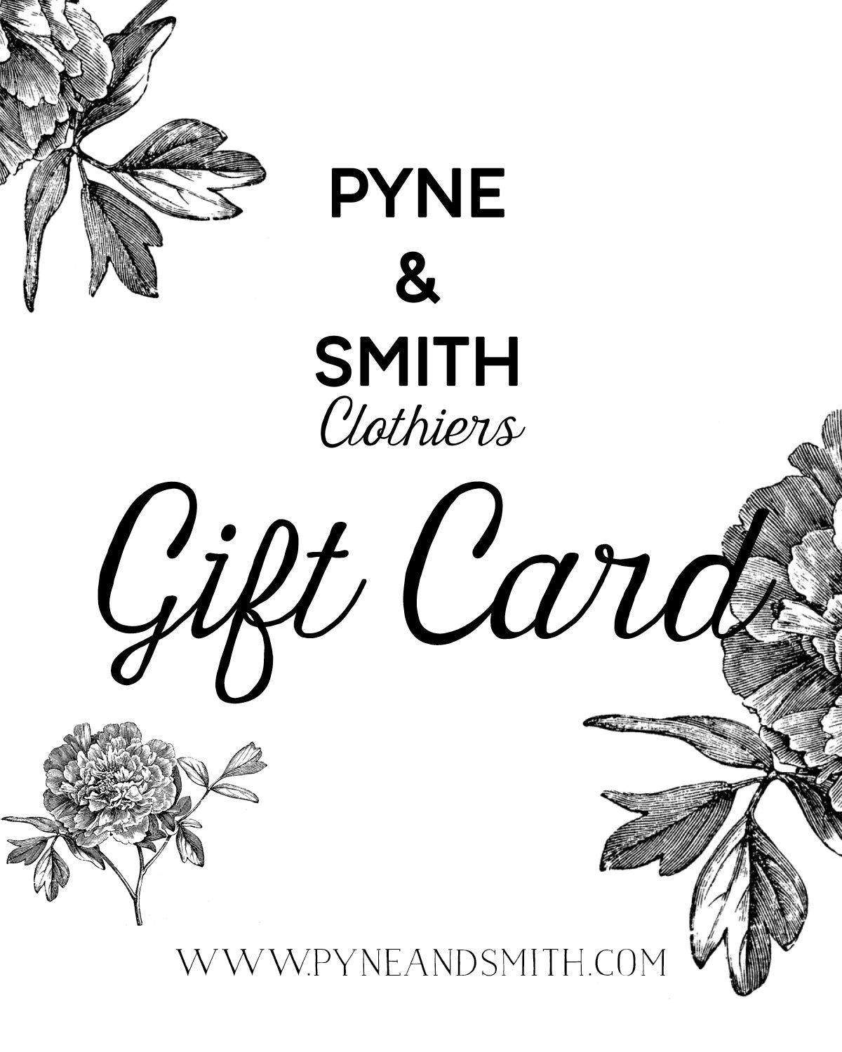 Pyne & Smith Gift Card