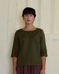 Blouse No.12 Everyday Linen Top in Beech