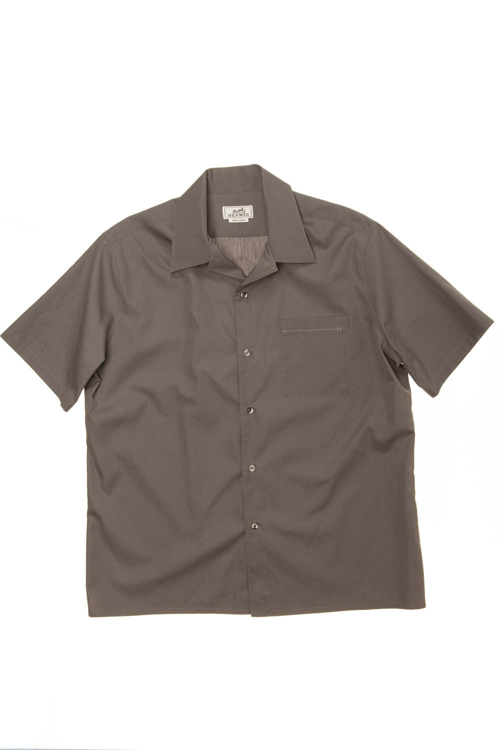 Hermes - Grey Short Sleeve Men's Shirt - IT 42