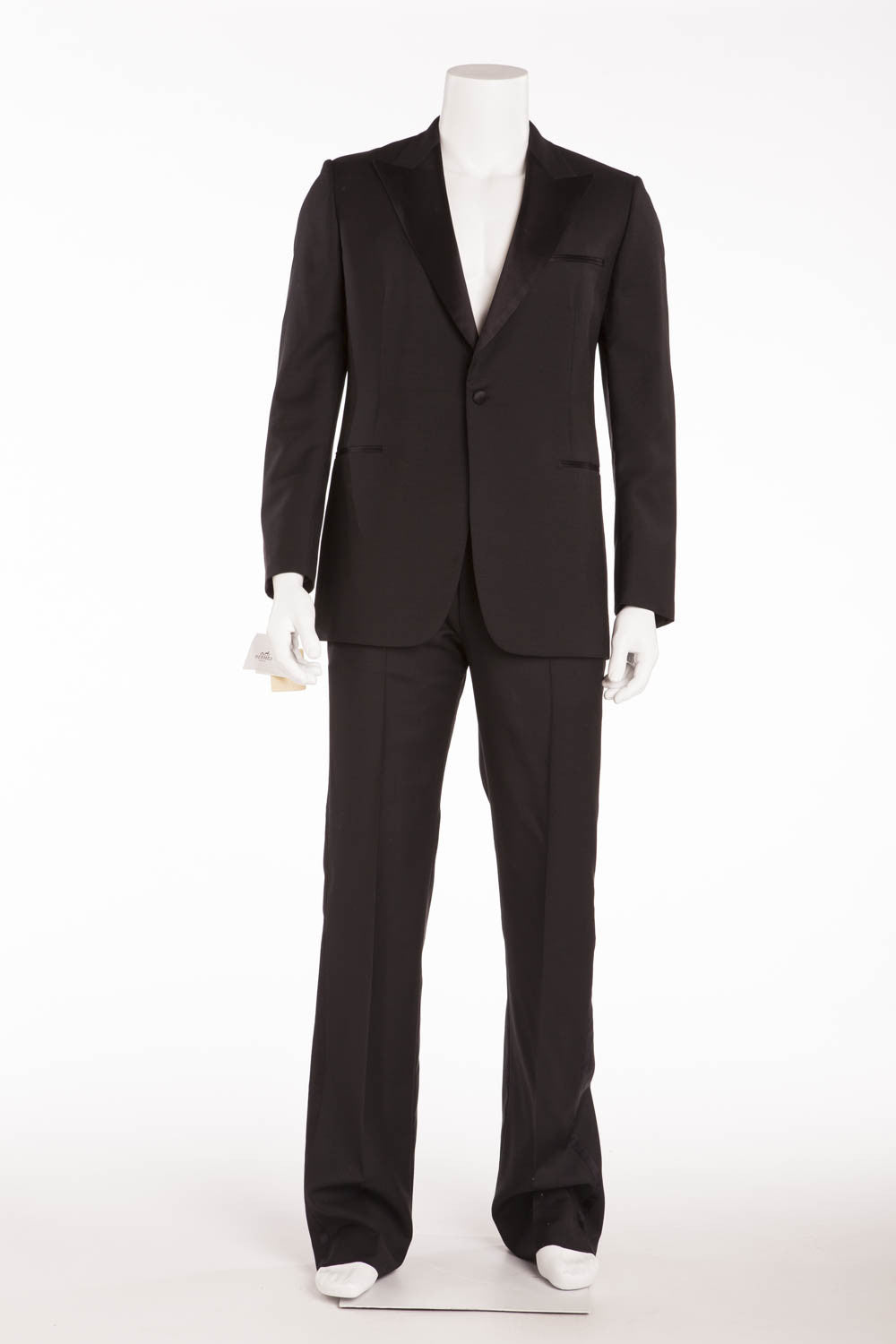 Authentic Hermes - 2PC Black Men's Tuxedo - IT 54