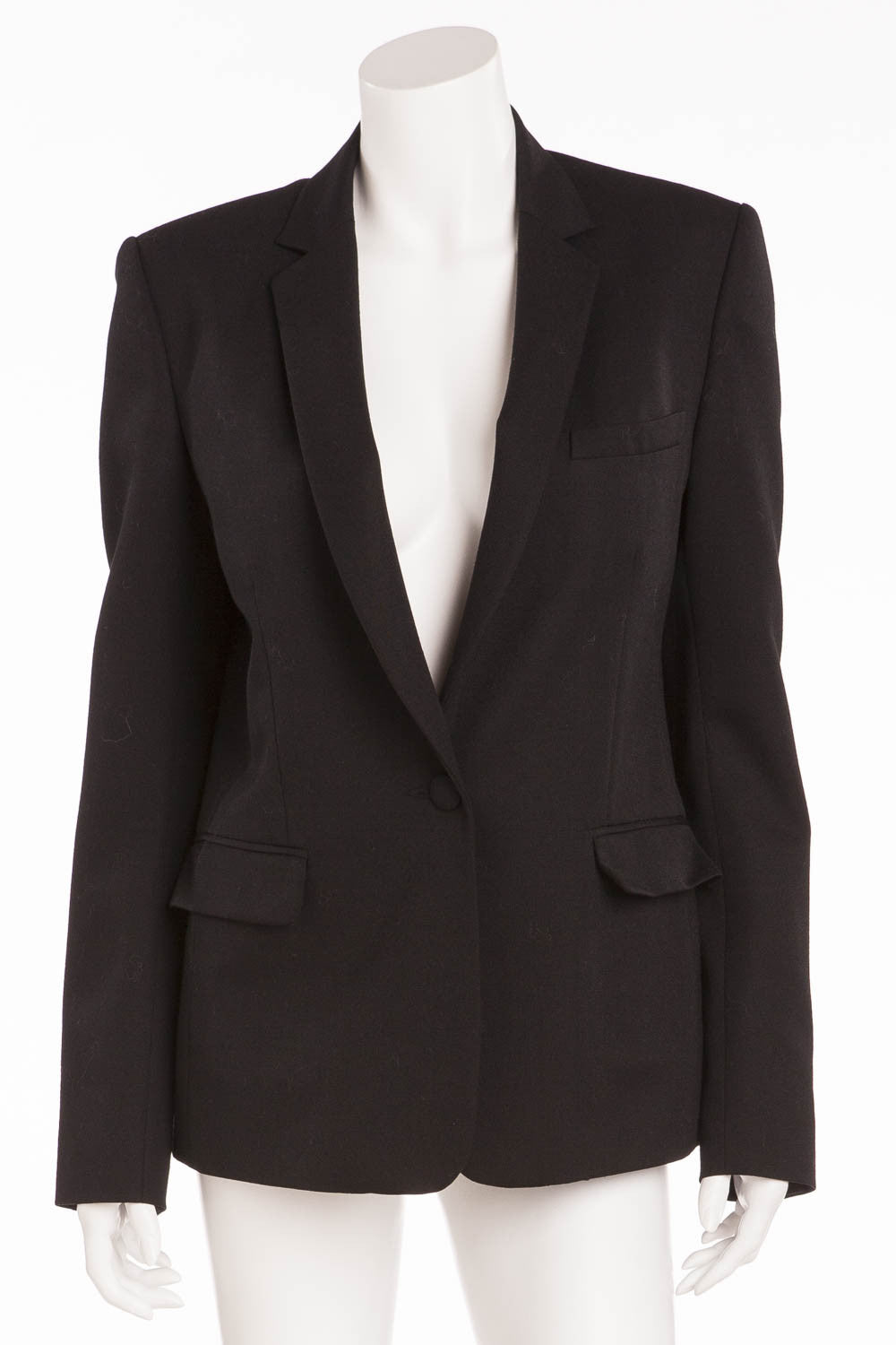 Balmain - Classic Black Wool Blazer - FR 40