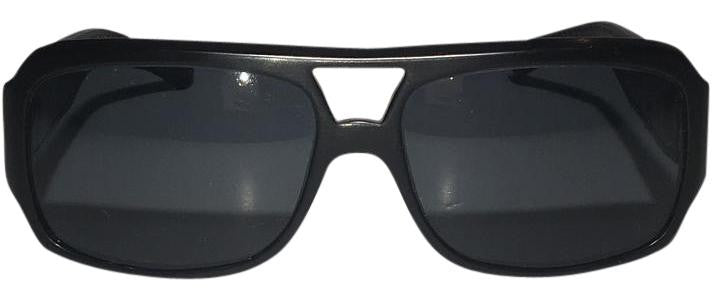 Perrin Paris - Black Leather Trim Sunglasses