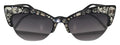 Sonia Rykiel - Jeweled Front Cat Eye Black Sunglasses - One Size