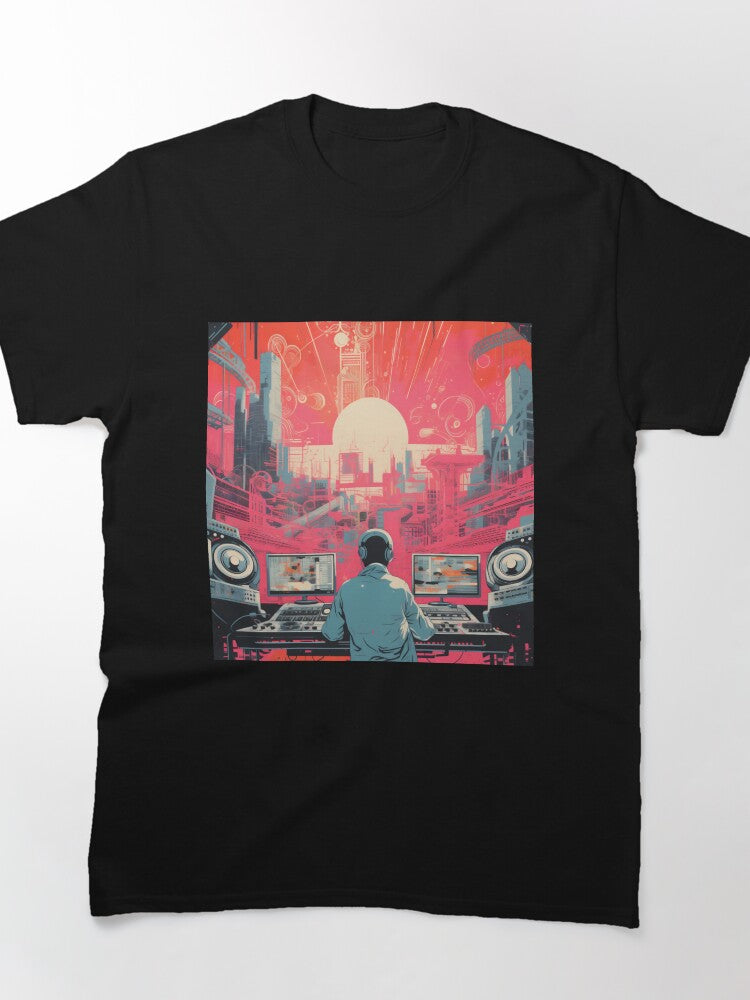 Night of the Risograph 2 Oversized T-Shirt Artistic Print Design Wear