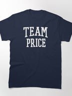 Team Price Surname Pride Tee | Family Reunion Custom Member Shirt