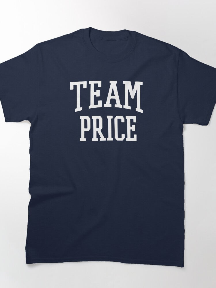 Team Price Surname Pride Tee | Family Reunion Custom Member Shirt