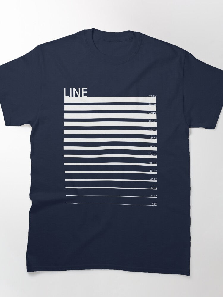Minimalist Line Art Graphic Tee - Premium Cotton Classic T-Shirt