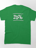 2026 Bold Number Year Celebration Minimalist Classic T-Shirt