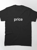 Price Last Name Classic Graphic Tee | Custom Family Surname Shirt
