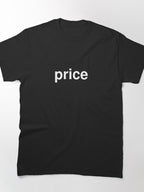 Price Last Name Classic Graphic Tee | Custom Family Surname Shirt