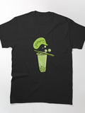 Bubble Milk Matcha Pattern Tee Cute Boba Lover All Over Print