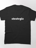 Strategic Halloween Costume Party Simple Positive Word Tee