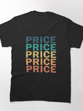 Price Vintage Retro Name Shirt | Classic Distressed Surname Tee