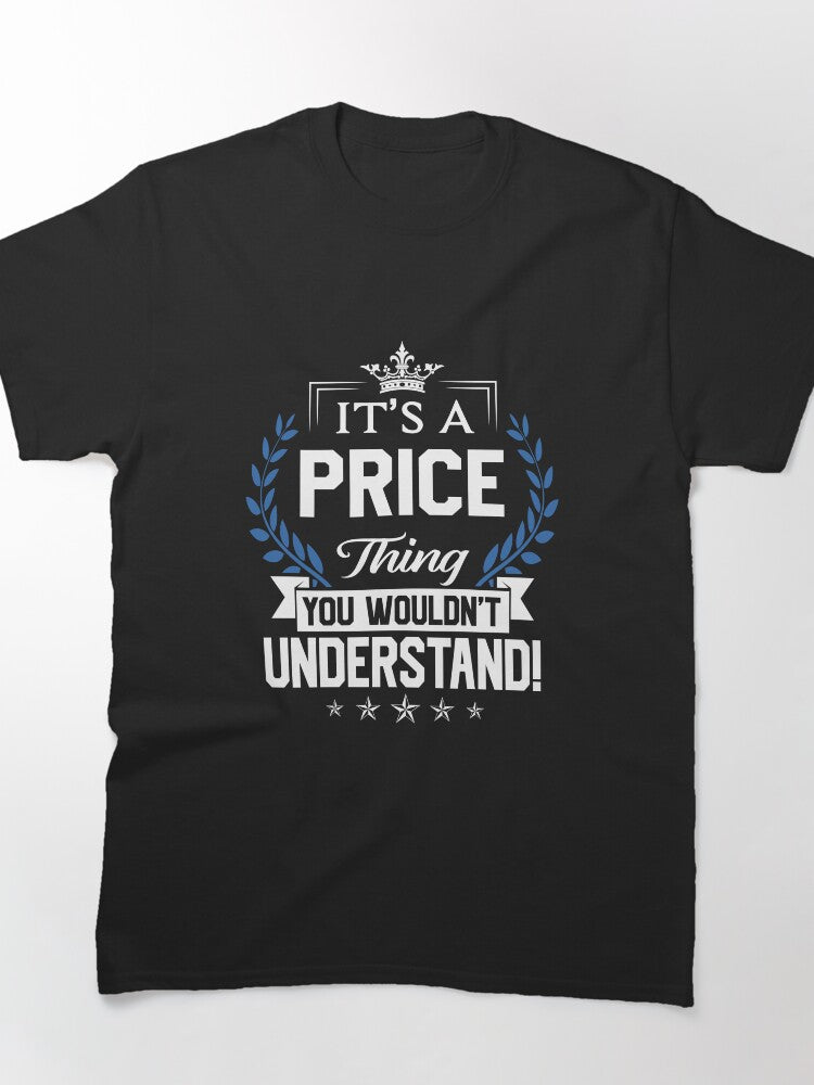Price Things Name 2 Gift Item Tee | Personalized Family Pride Shirt