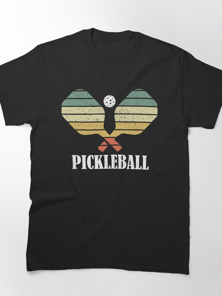 Vintage Distressed Pickleball Player Retro Sports T-Shirt