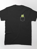 Matcha Pocket Design T-Shirt Cute Barista Tea Party Gift Idea