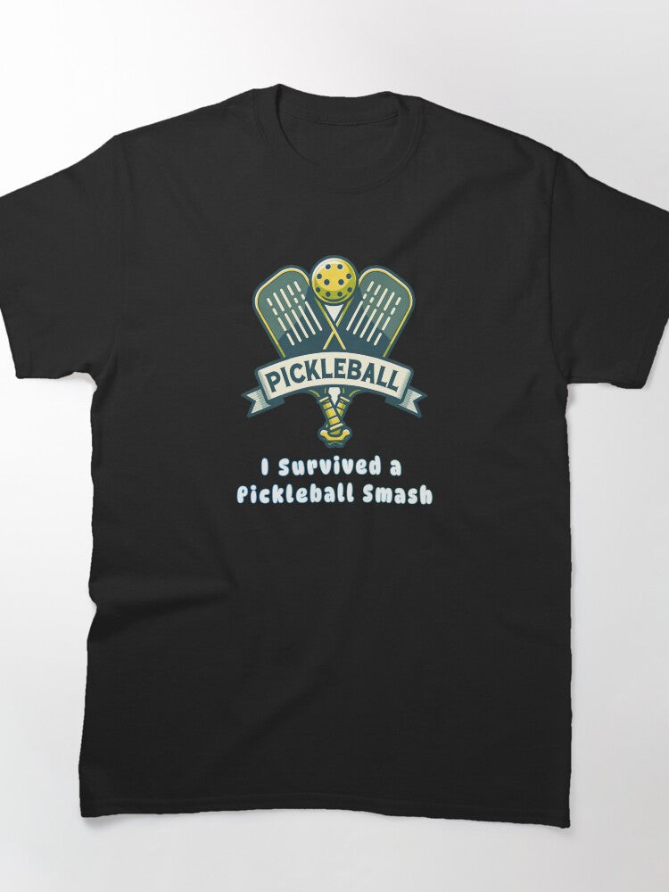 Pickleball Survivor Smash Showdown Graphic Tee Competitive Apparel