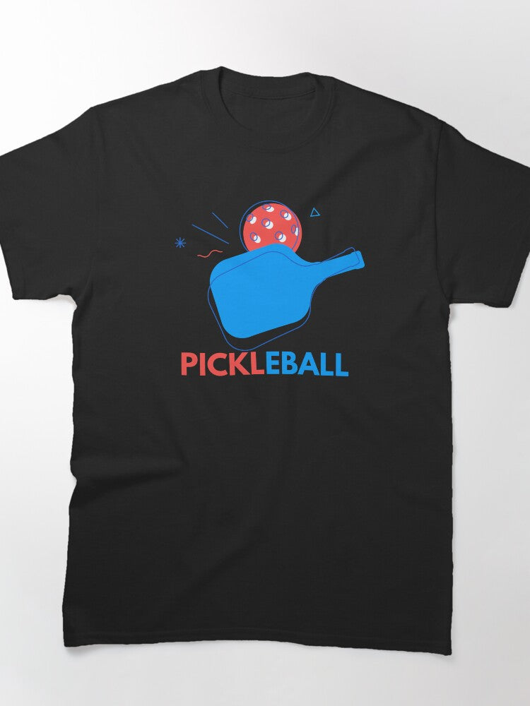 American Flag Pickleball Paddle Patriotic Sports T-Shirt