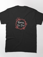 Happy New Year Starry Tee – Bright Celebration Night Apparel