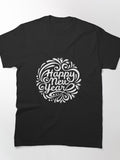 New Year Minimalist Tee – Essential Festive Graphic Apparel