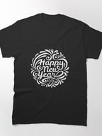 New Year Minimalist Tee – Essential Festive Graphic Apparel