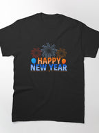 Happy New Year Bold Tee – Striking Festive Party Statement