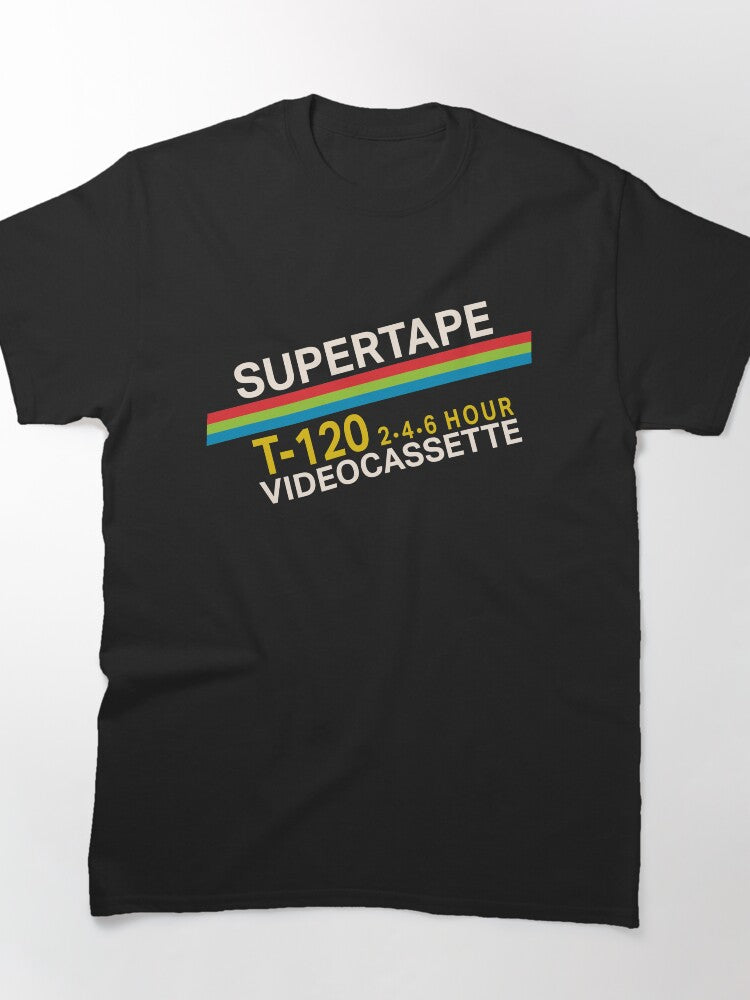 Supertape VHS Retro 90s Video Nostalgia Minimalist Shirt