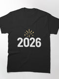 2026 Fireworks Minimalist New Year Celebration Classic T-Shirt