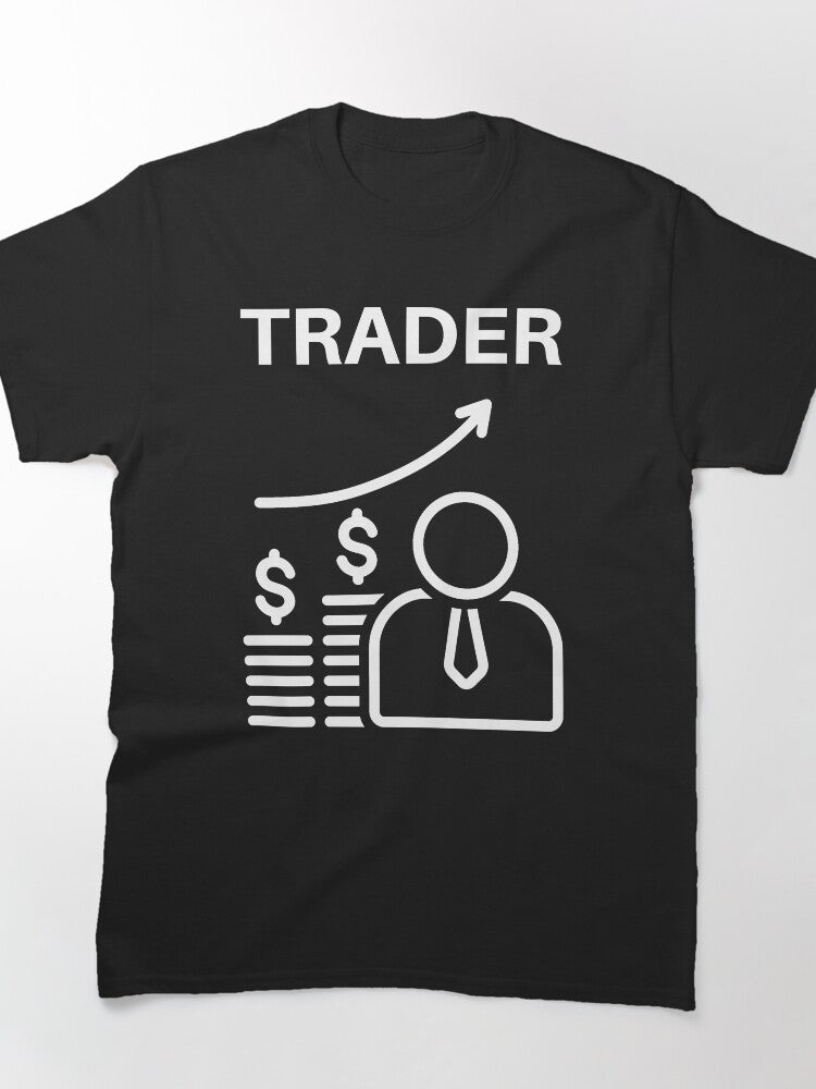 Trader Hustle Hard Financial Market Day Trading Motivation Tee