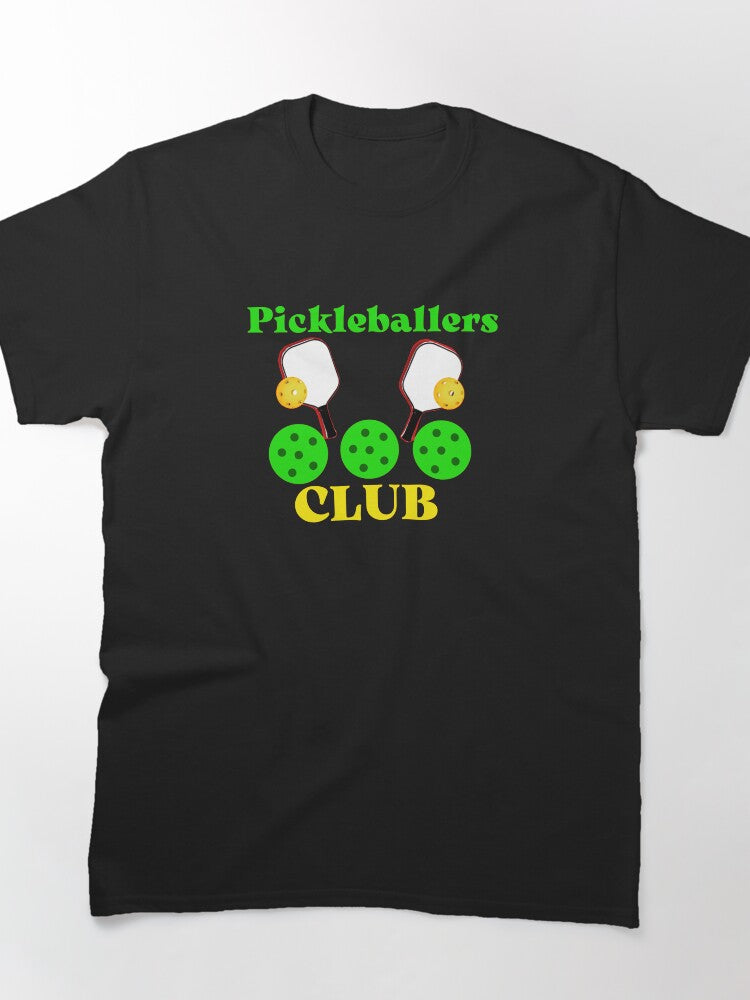 Pickleballers Club Elite Athletic Membership Graphic Tee