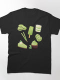 Assorted Matcha Dessert Graphic Tee Japanese Sweet Treats Top