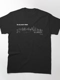 Chicago City Never Sleeps Minimalist Skyline Classic T-Shirt
