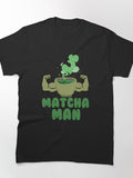 Matcha Man Green Tea Leaves Tee Japan Humor Novelty T-Shirt