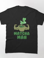 Matcha Man Green Tea Leaves Tee Japan Humor Novelty T-Shirt
