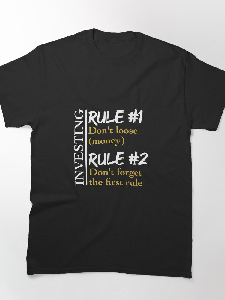 Rules Of Investing Warren Buffett Style Financial Wisdom Tee
