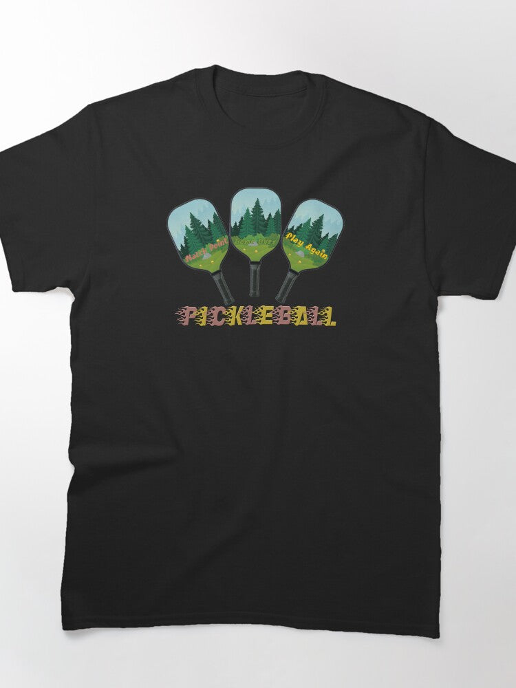 Play Pickleball Competitive Sport Enthusiast Graphic Tee