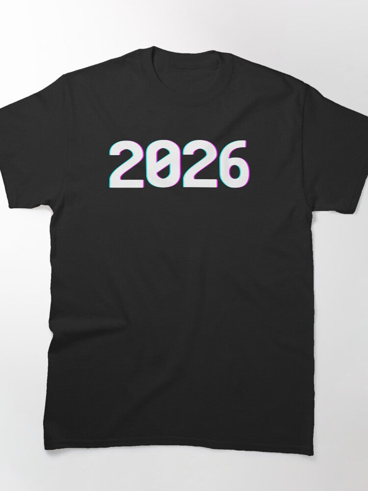 Happy New Year 2026 Bold Celebration Holiday Classic T-Shirt