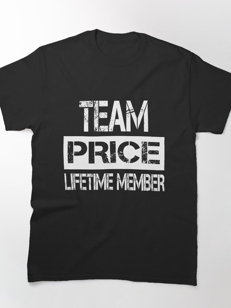 Price Lifetime Member Surname Heritage Family Classic T-Shirt