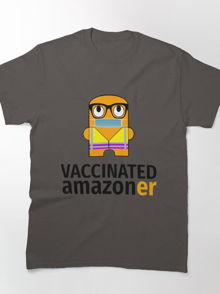Vaccinated Amazon Employee Tee - Safe Workplace Health Apparel