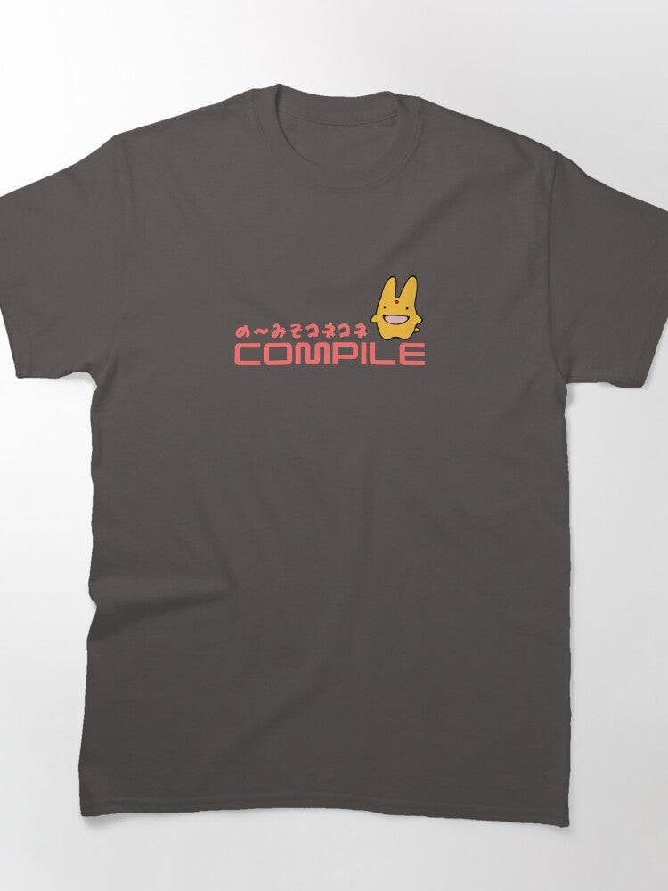 Compile Carbuncle Kun Logo Shirt | Retro Gaming Mascot Graphic Tee