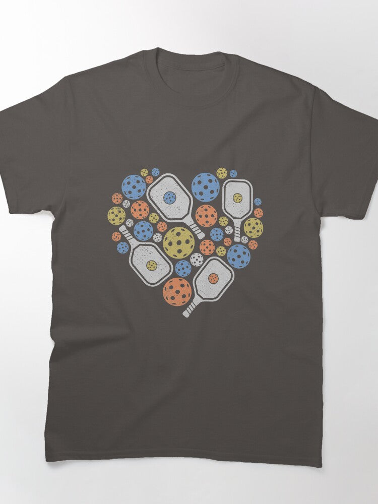 For The Love Of Pickleball Sporty Graphic Design T-Shirt