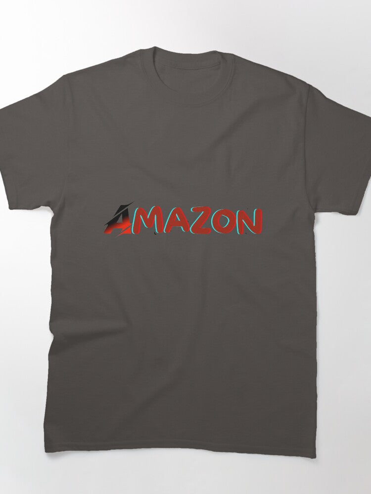 Classic Amazon Logo Tee - Minimalist Corporate Brand Apparel