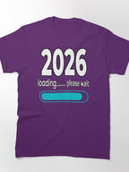 Minimal 2026 Loading Tee – Aesthetic B&W New Year Progress Bar