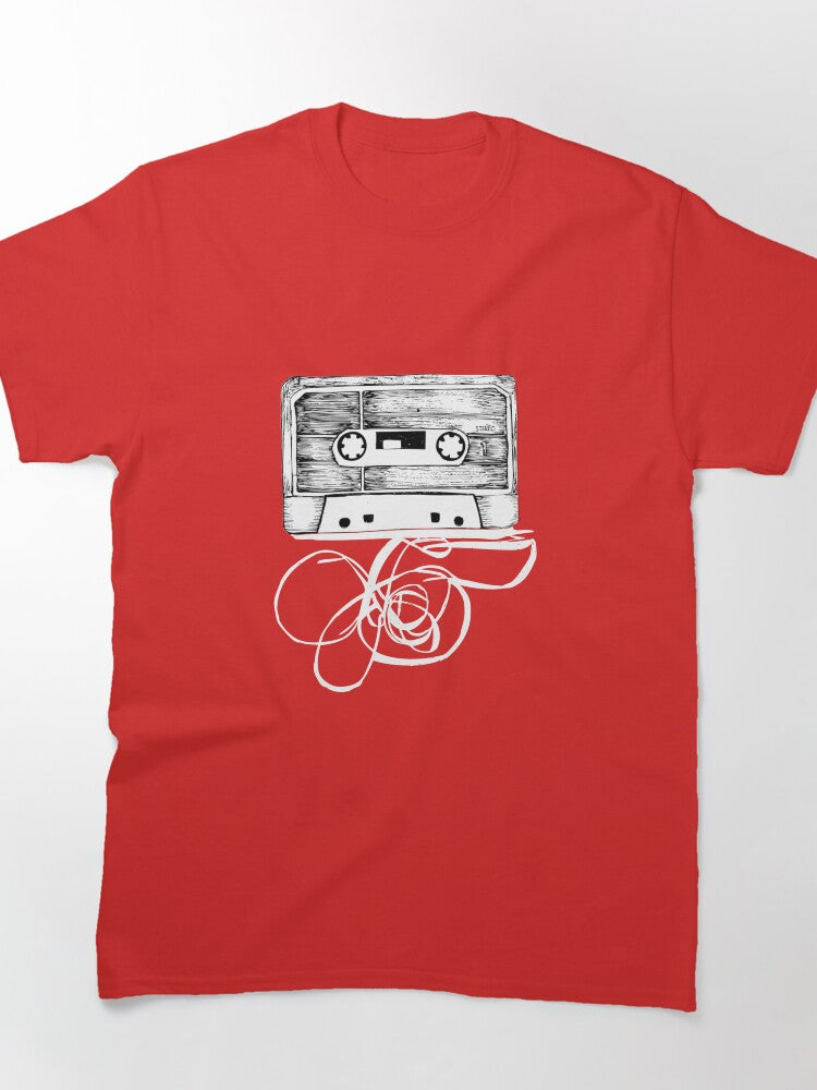 Classic Audio Cassette Coming Out Graphic Classic T-Shirt
