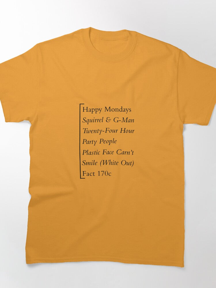 Happy Mondays Plastic Face Carn't Smile Classic T-Shirt