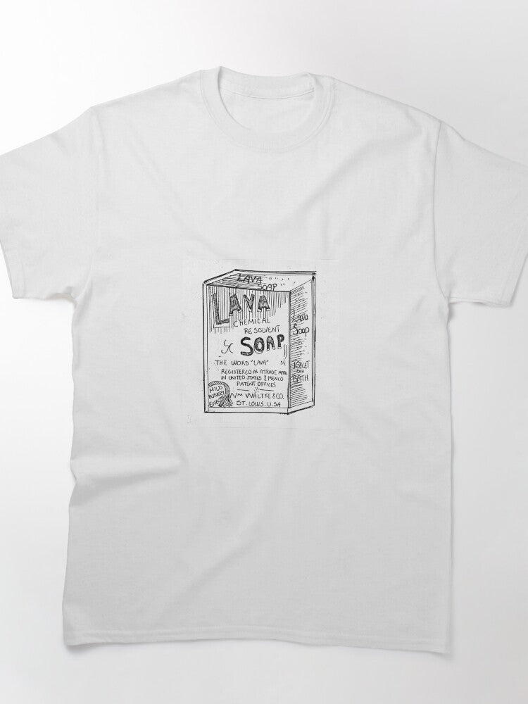 Vintage Lava Soap Box Graphic Tee Durable Retro Style Shirt