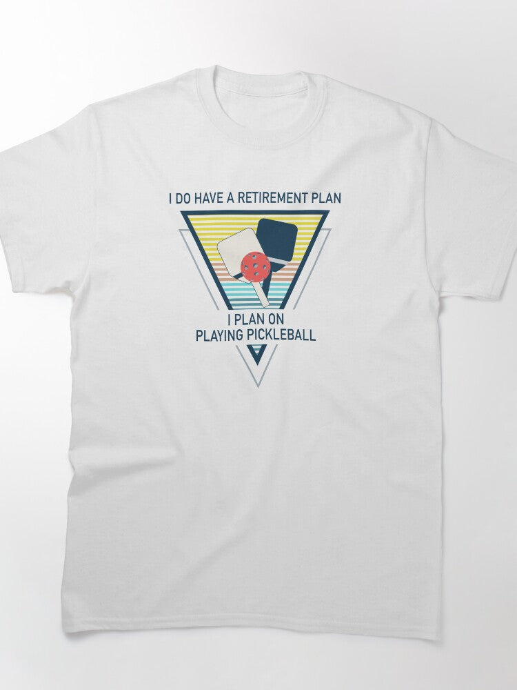 Funny Pickleball Retirement Gift Grandpa Grandma Sports Tee