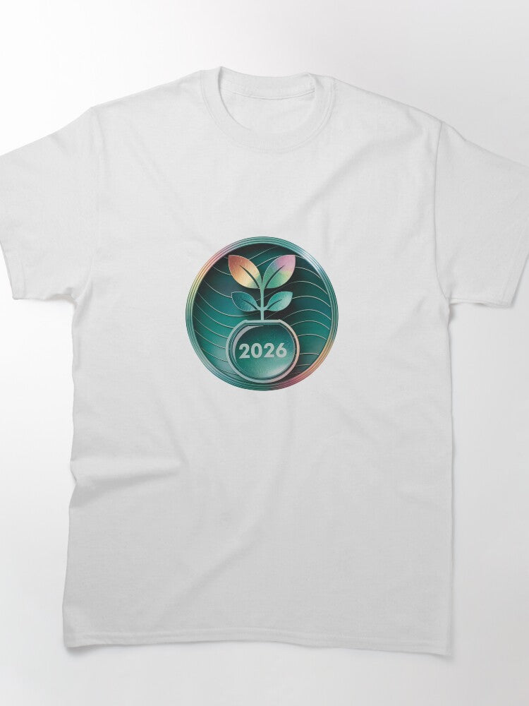 Ecology 2026 Circular Badge Eco Friendly Design Classic T-Shirt
